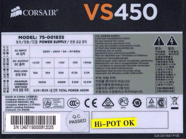 Will corsair VS 450 fine with amd 270x boost? | Digit Technology Discussion Forum